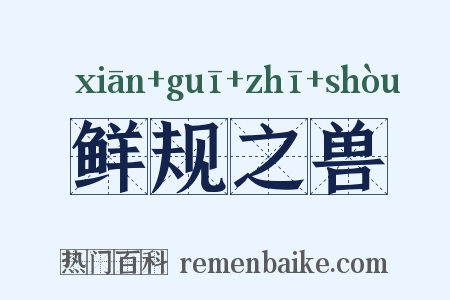 鲜规之兽是什么意思的图片